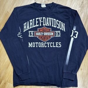 Harley Davidson Men's Long Sleeve Shirt Medium 2014 Decatur, IL